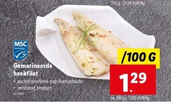 Lidl Gemarineerde heekfilet aanbieding