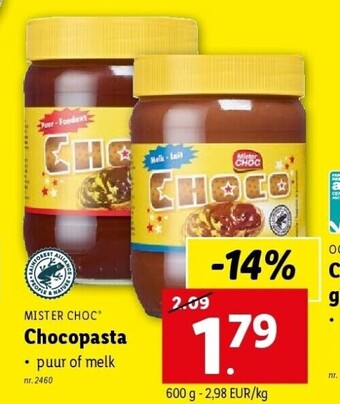 Lidl Chocopasta aanbieding