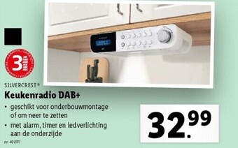 Lidl Keukenradio dab+ aanbieding