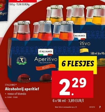 Lidl Alcoholvrij aperitief aanbieding