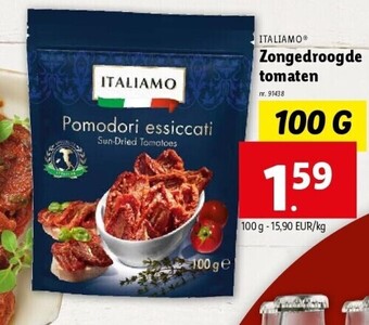 Lidl Zongedroogde tomaten aanbieding