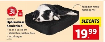 Lidl Opblaasbaar hondenbed aanbieding