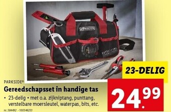 Gereedschapsset in handige tas