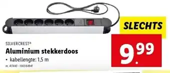 Lidl Aluminium stekkerdoos aanbieding