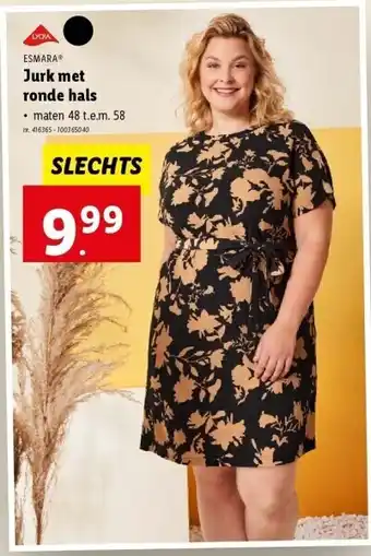 Lidl Jurk met ronde hals aanbieding
