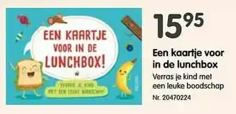 Een kaartje voor in de lunchbox
