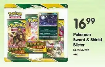 Fun Pokémon sword + shield blister aanbieding
