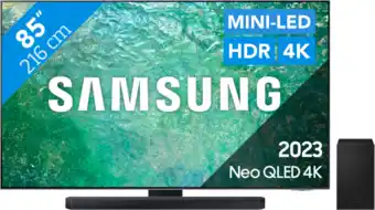 CoolBlue Samsung neo qled 85qn85c (2023) + soundbar aanbieding