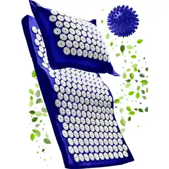 S-vorm spijkermat met spijkerkussen - acupressuur massage mat tegen rugpijn