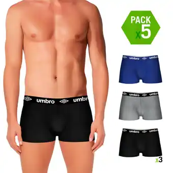Decathlon Pak 5 umbro -onderbroek in verschillende kleuren aanbieding