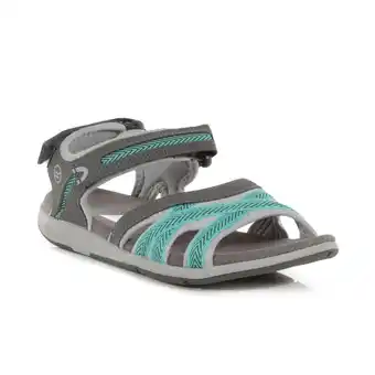 Decathlon Lady santa clara wandelsandalen met riempjes voor dames - lichtblauw aanbieding