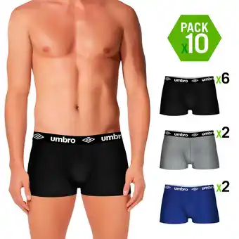 Decathlon Pak 10 umbro -onderbroek in verschillende kleuren aanbieding