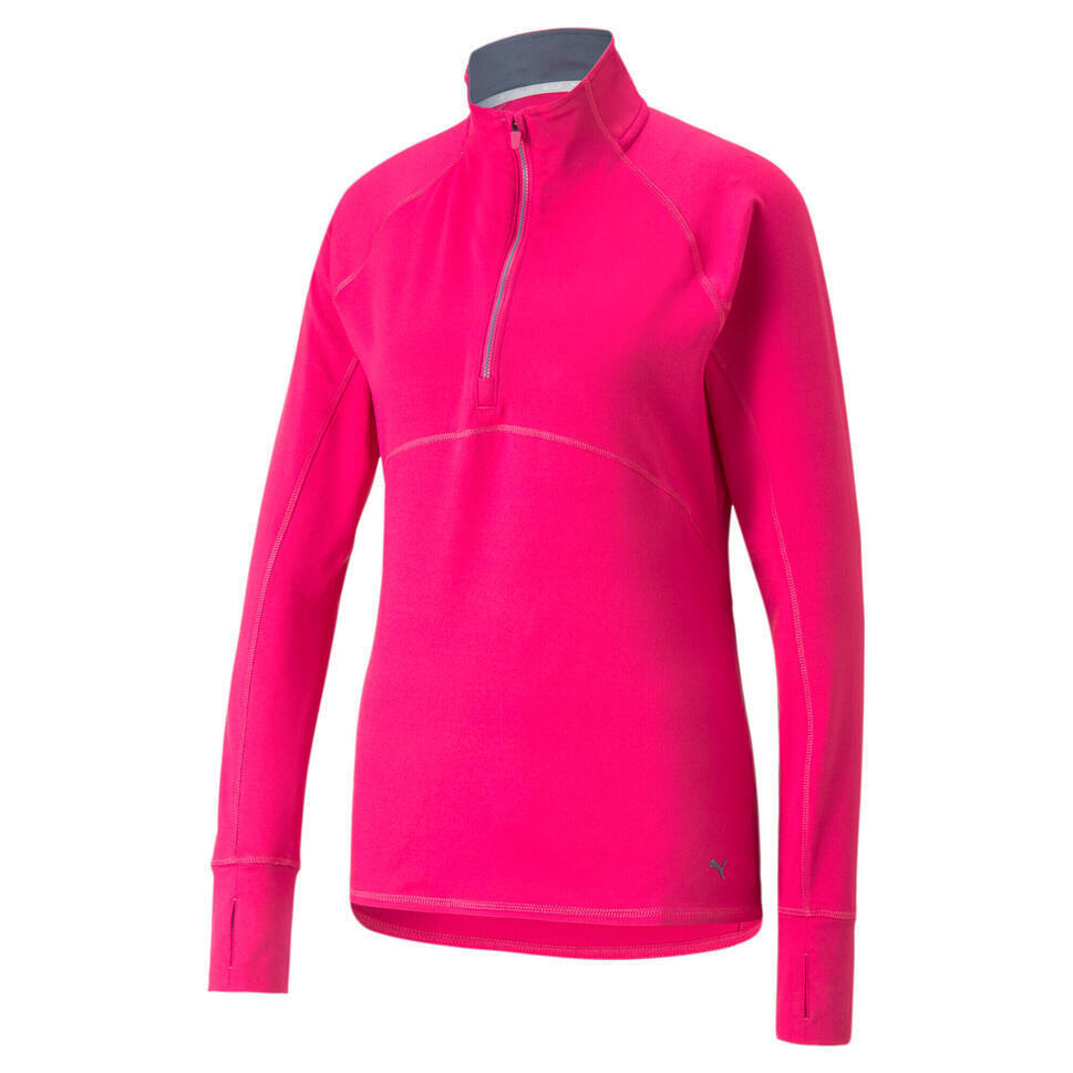 Decathlon Sweatshirt 1/4 rits vrouw puma gamer aanbieding