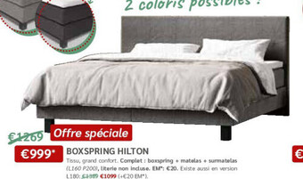 Boxspring hilton