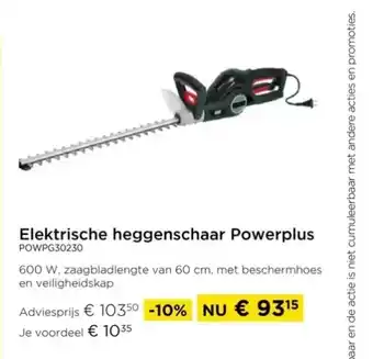 Molecule Elektrische heggenschaar powerplus powpg30230 aanbieding