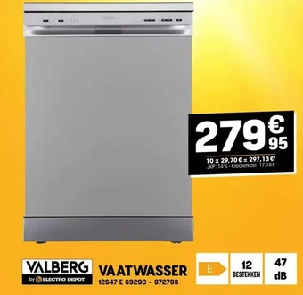 Electro Depot Vaatwasser aanbieding