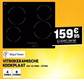 Electro Depot Vitrokeramische kookplaat aanbieding
