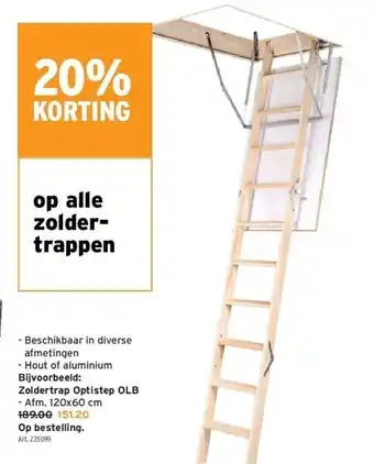 GAMMA Op alle zoldertrappen aanbieding