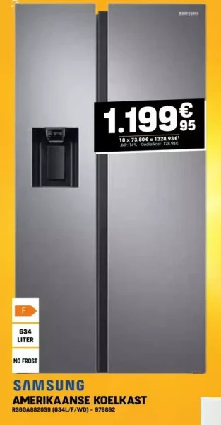 Electro Depot Amerikaanse koelkast aanbieding