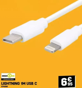 Electro Depot Lightning 1m usb c aanbieding