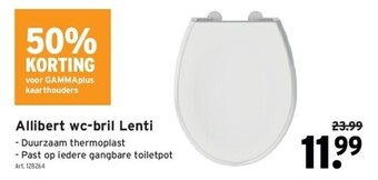 GAMMA Allibert wc-bril lenti aanbieding