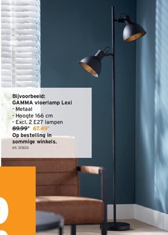 GAMMA Gamma vloerlamp lexi aanbieding