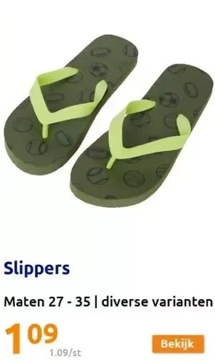 Action Slippers aanbieding