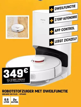 Robotstofzuiger met dweilfunctie