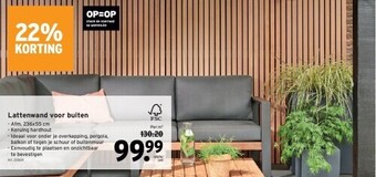GAMMA Lattenwand voor buiten aanbieding