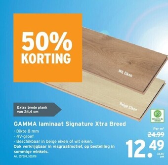 GAMMA Gamma laminaat signature xtra breed aanbieding