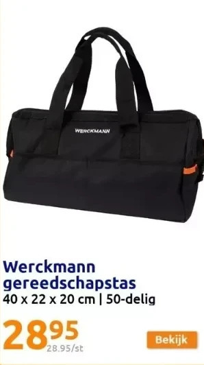 Action Werckmann gereedschapstas aanbieding