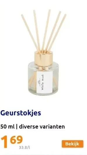 Action Geurstokjes aanbieding
