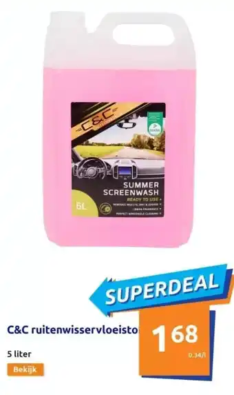 Action C&c ruitenwisservloeistof aanbieding