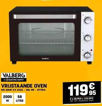 Electro Depot Vrijstaande oven aanbieding