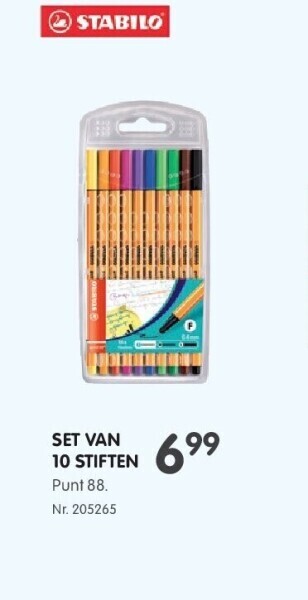 Fun Set van 10 stiften aanbieding