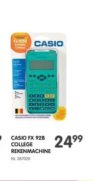 Fun Casio fx 92b college rekenmachine aanbieding