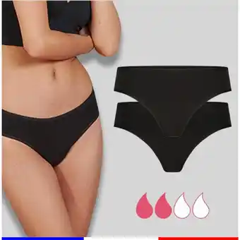 Decathlon Set van 2 onzichtbare menstruatiebroekjes aanbieding