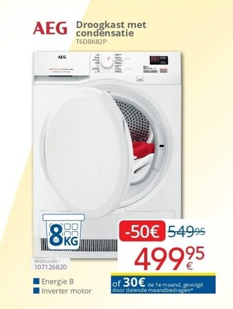 Eldi Droogkast met condensatie t6dbk82p aanbieding
