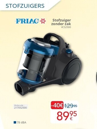 Eldi Stofzuiger zonder zak vcs2500 aanbieding