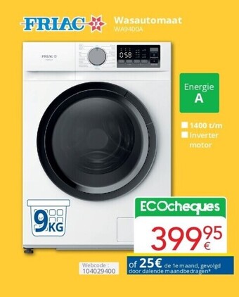 Eldi Wasautomaat aanbieding