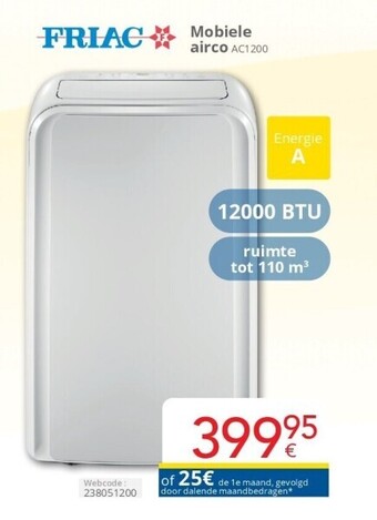 Eldi Mobiele airco ac1200 aanbieding