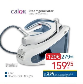 Eldi Stoomgenerator sv8024 co express aanbieding