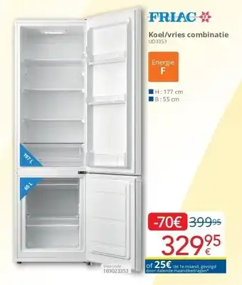 Eldi Koel/vries combinatie ud3353 aanbieding