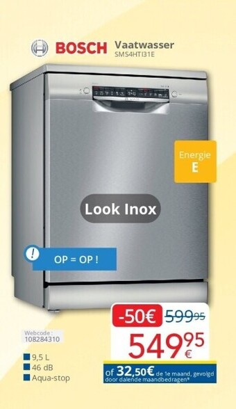 Eldi Vaatwasser sms4hti31e aanbieding