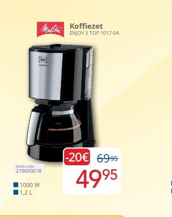 Eldi Koffiezet enjoy ii top 1017-04 aanbieding