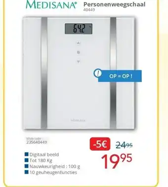 Eldi Personenweegschaal 40449 aanbieding