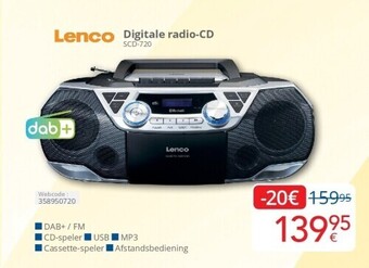 Eldi Digitale radio-cd scd-720 aanbieding