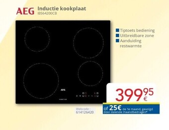 Eldi Inductie kookplaat ibs64200cb aanbieding