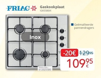 Eldi Gaskookplaat igk5580ix aanbieding