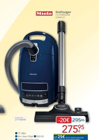 Eldi Stofzuiger c3 powerline complet aanbieding